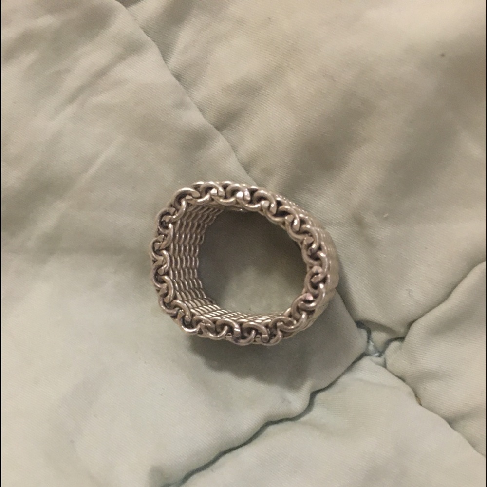 Tiffany & Co Style Mesh Ring